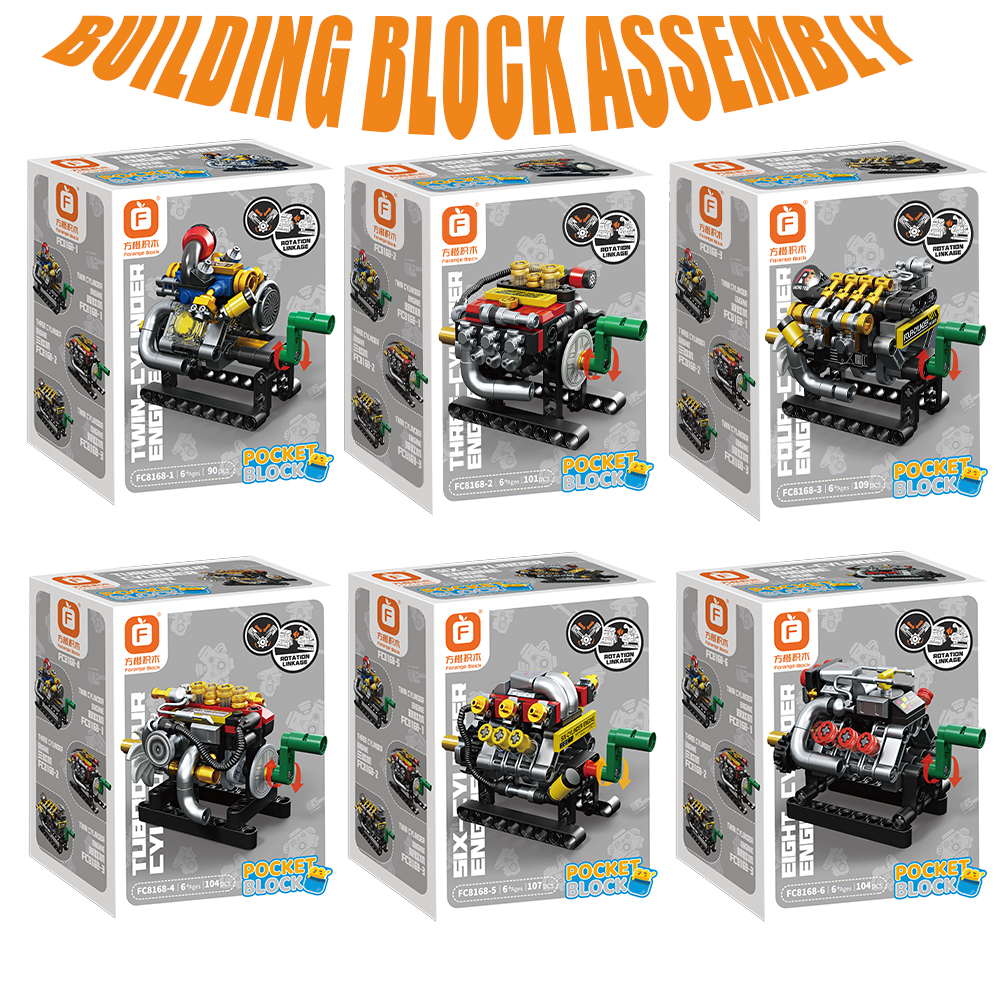 Mini Engine 2/3/4/6/8 Cylinder - Kids Toys Blocks reseña y precio