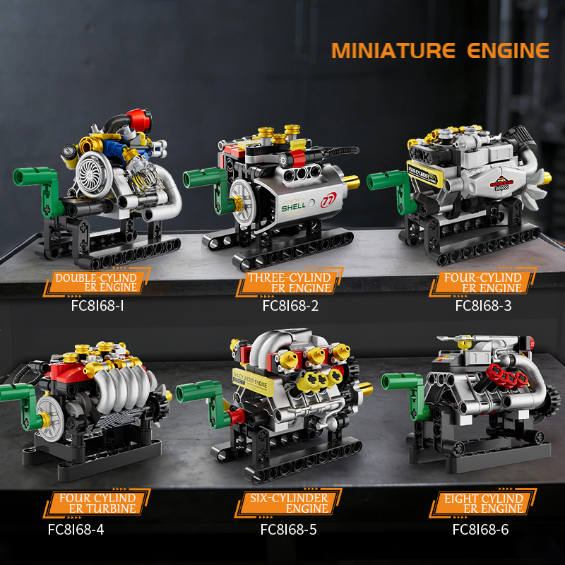 Mini Engine 2/3/4/6/8 Cylinder - Kids Toys Blocks reseña y precio