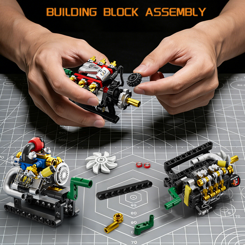 Mini Engine 2/3/4/6/8 Cylinder - Kids Toys Blocks reseña y precio
