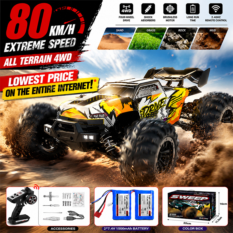 Lowest Price 4WD RC Monster Tr - Kids Toys Brands reseña y precio