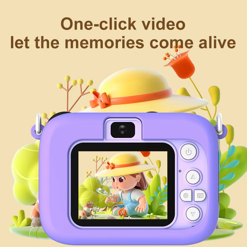 Kids Cartoon Camera 1080P HD 2 - Kids Toys Top View reseña y precio