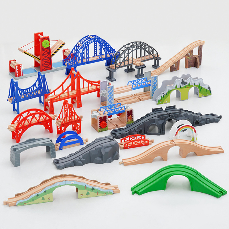 NEW Wooden Train Tracks Access - Toy Train Track Set reseña y precio