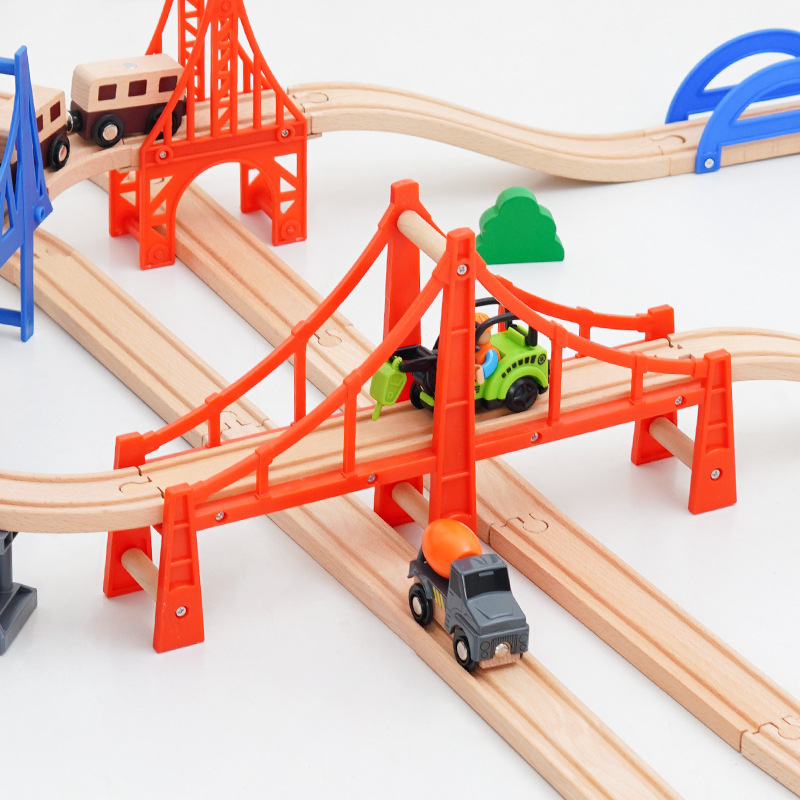 NEW Wooden Train Tracks Access - Toy Train Track Set reseña y precio