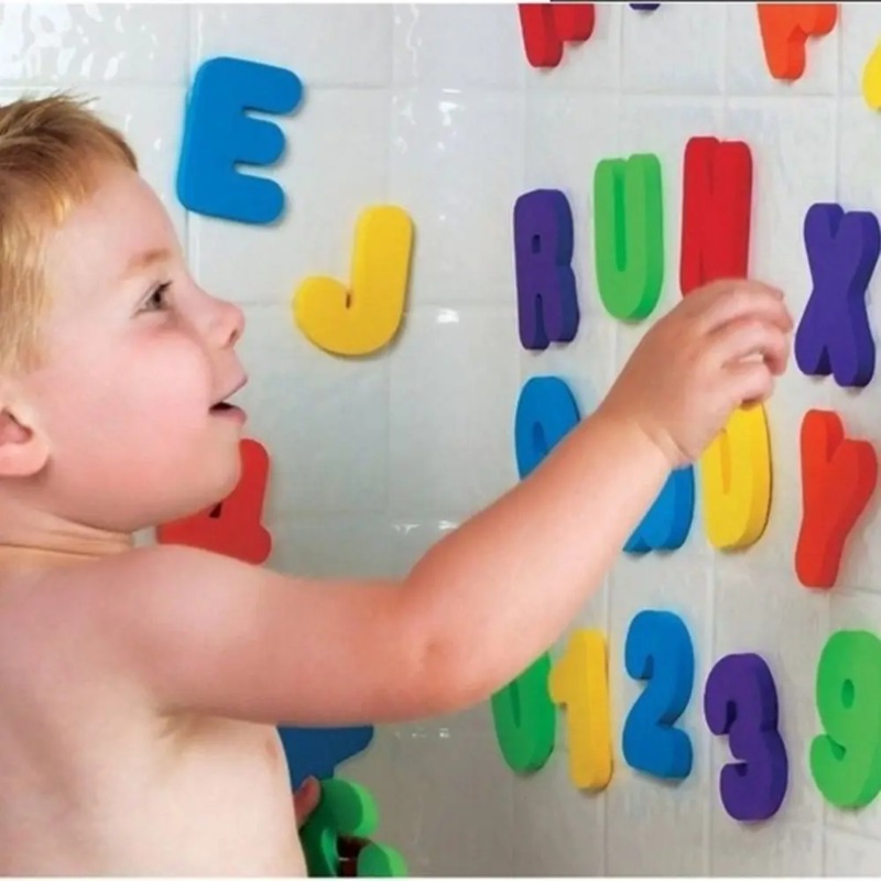 Floating Bath Toys for 1-3 Yea - Bath Letter Number Foam reseña y precio
