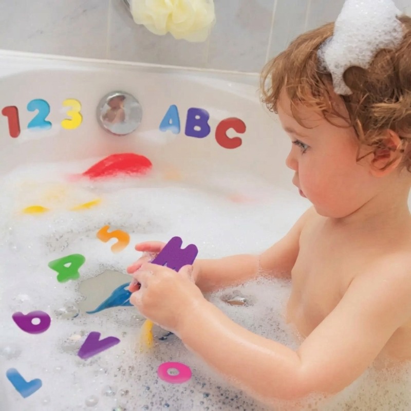 Floating Bath Toys for 1-3 Yea - Bath Letter Number Foam reseña y precio