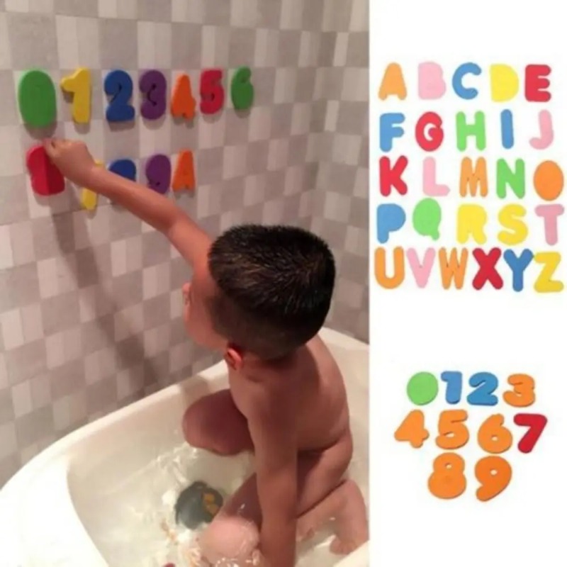 Floating Bath Toys for 1-3 Yea - Bath Letter Number Foam reseña y precio