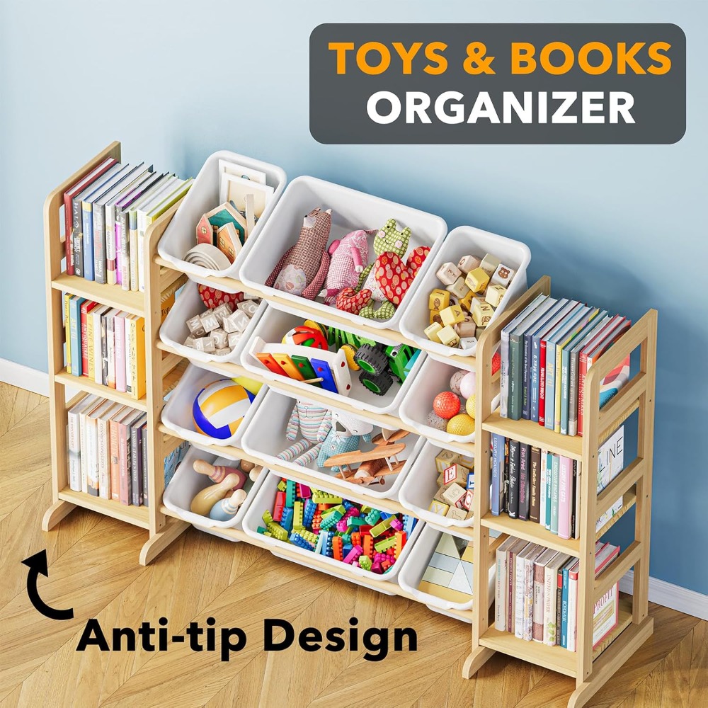Toy Storage Organizer with 6 S - Kids Toys Kids Toys reseña y precio