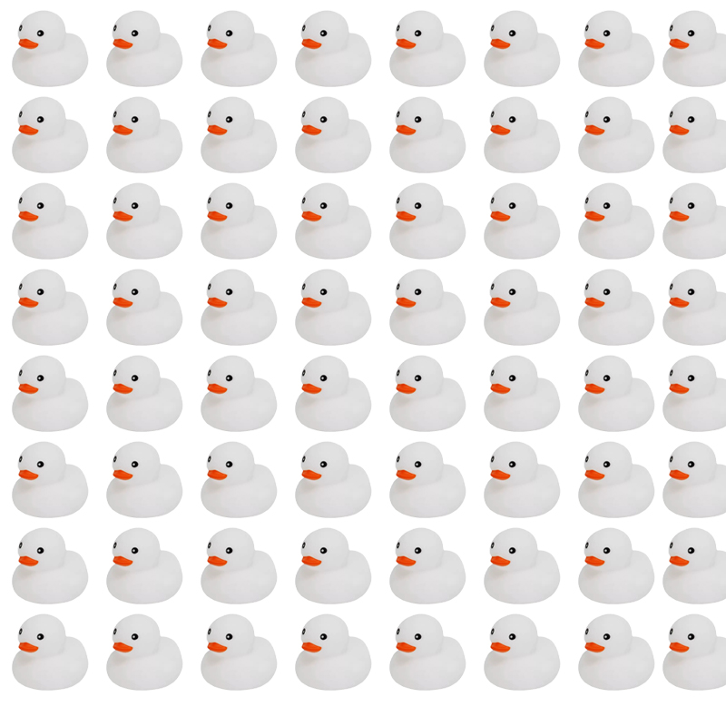6/12/24 pcs White Rubber Ducks - Rubber Duck Bath reseña y precio