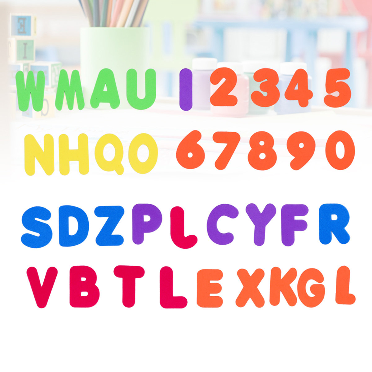 36Pcs Educational Bath Letters - Bath Letter Number Foam reseña y precio