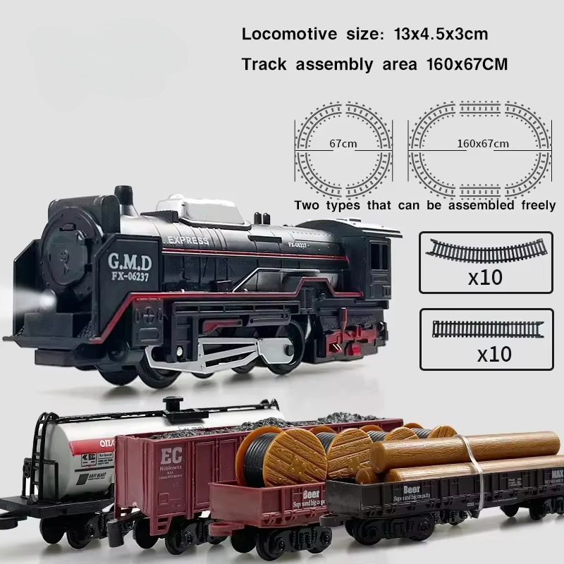 Classical Railway Freight Trai - Toy Train Track Set reseña y precio