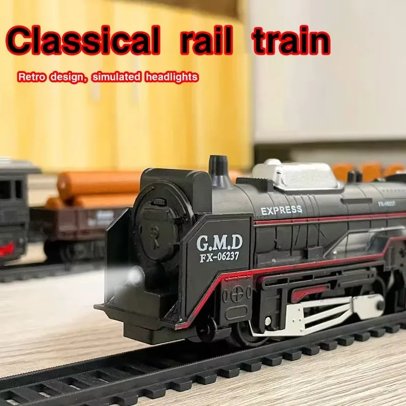 Classical Railway Freight Trai - Toy Train Track Set reseña y precio
