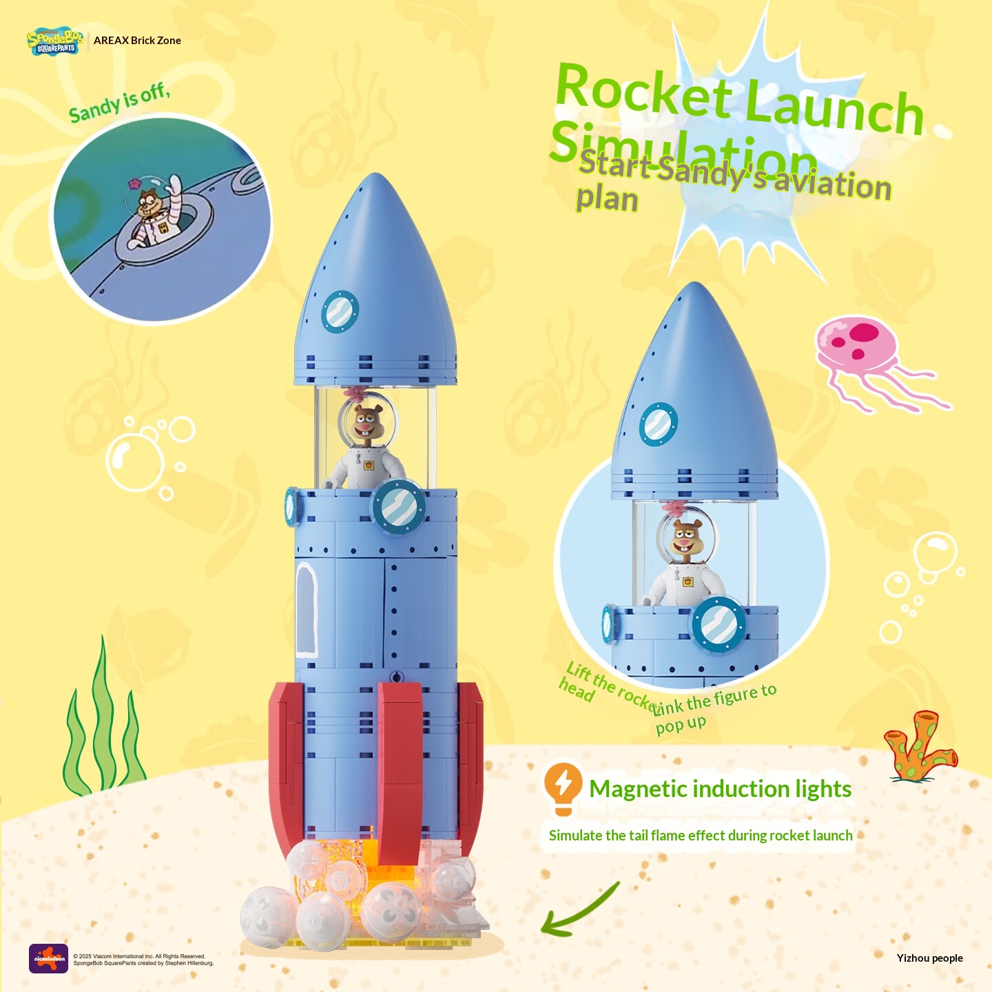 Areax Spongebob Sandy Cheeks D - Kids Toys Blocks reseña y precio