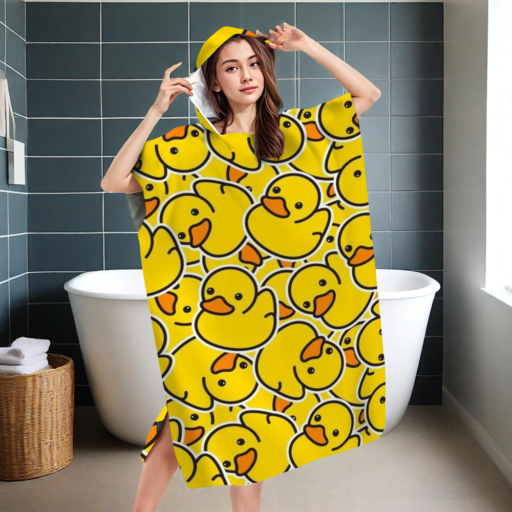 Cute Yellow Rubber Duck Print  - Rubber Duck Bath reseña y precio