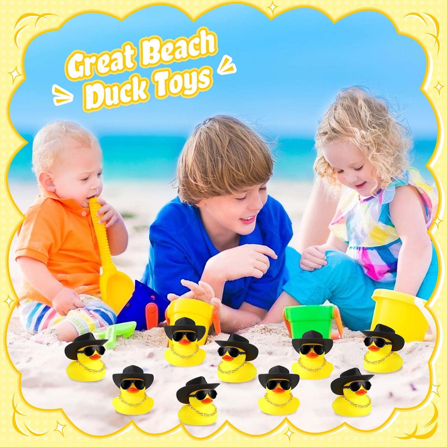 6/12/24 pcs Cowboy Rubber Duck - Rubber Duck Bath reseña y precio