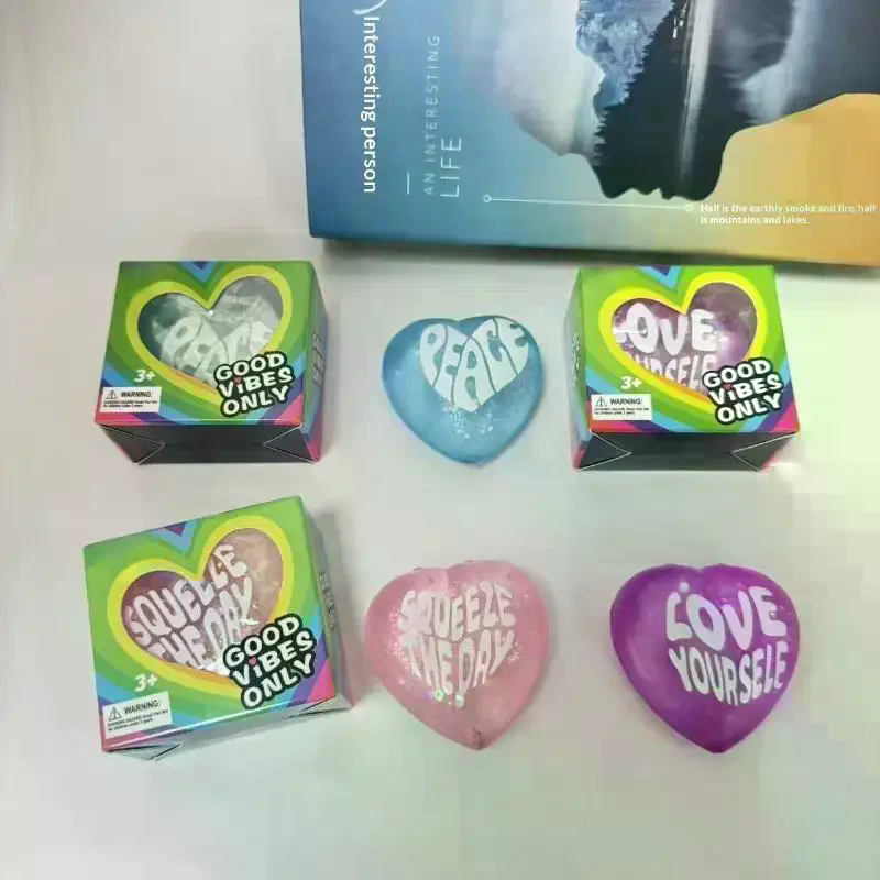 Soft Glitter Heart Squeeze Toy - Kids Toys Quotes reseña y precio