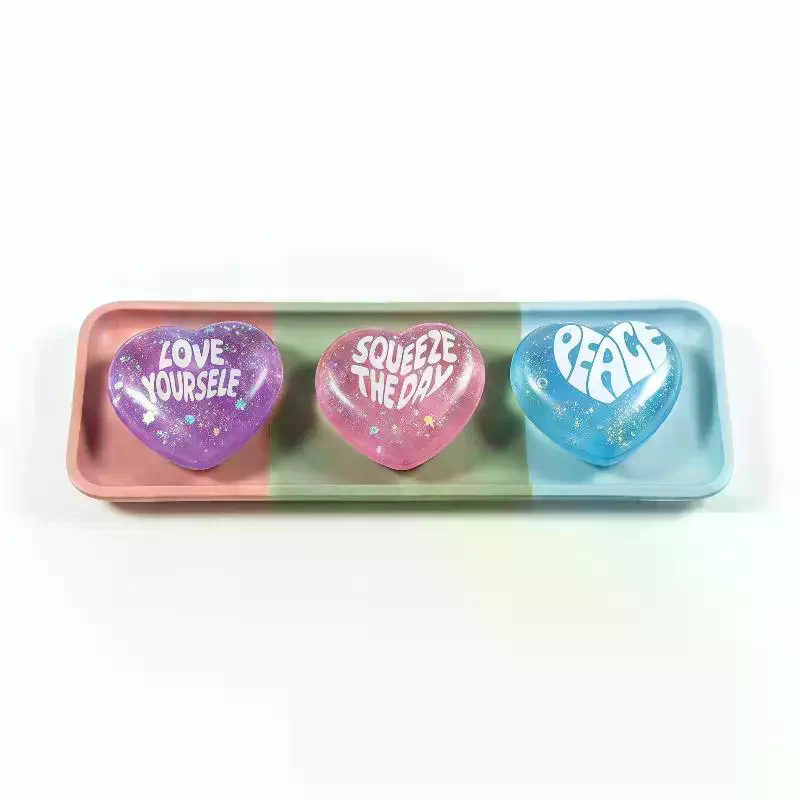 Soft Glitter Heart Squeeze Toy - Kids Toys Quotes reseña y precio