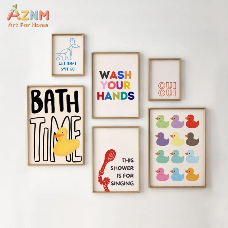 AZNM Cute Rubber Duck Bathroom - Rubber Duck Bath reseña y precio