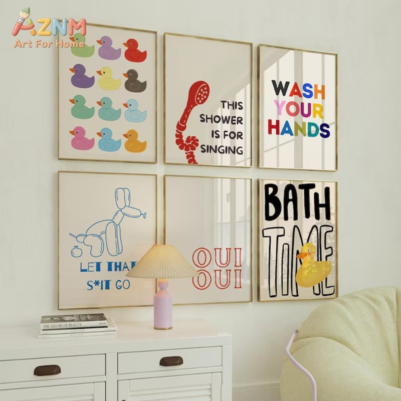 AZNM Cute Rubber Duck Bathroom - Rubber Duck Bath reseña y precio