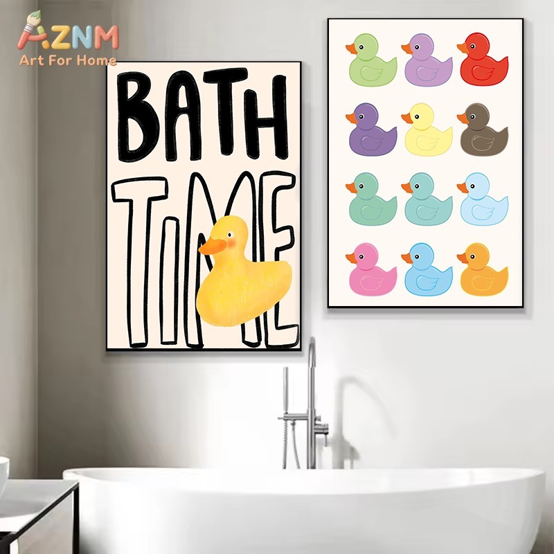 AZNM Cute Rubber Duck Bathroom - Rubber Duck Bath reseña y precio