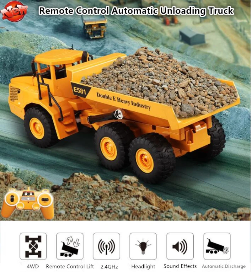 Remote Control Dump Truck RC 1 - Kids Toys Under $20 reseña y precio