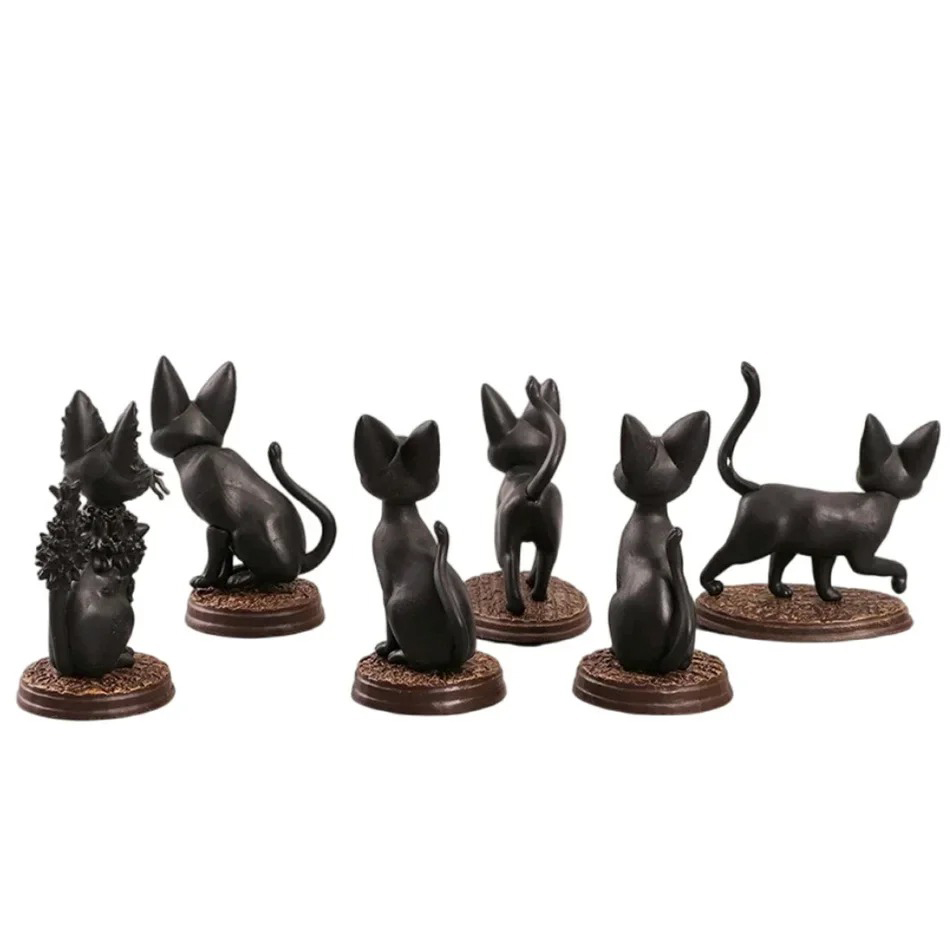 6pcs/set Cartoon Black Cat Jij - Kids Toys Jiji reseña y precio