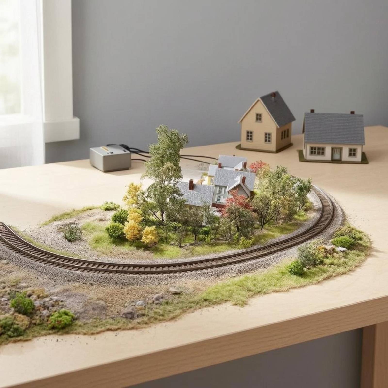 HO-Scale Track Set Powered Ope - Toy Train Track Set reseña y precio