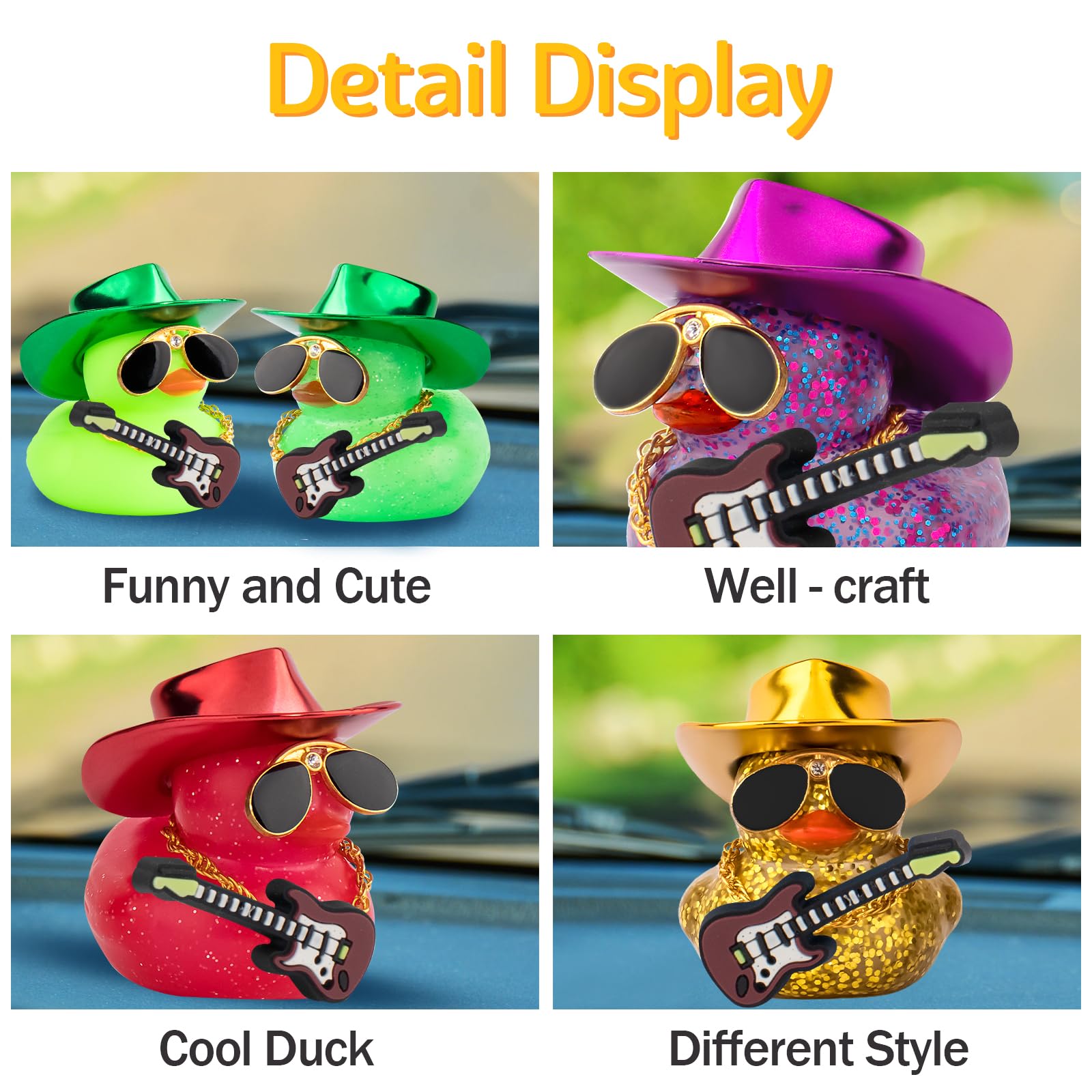 Car Decorations Laser Cowboy H - Rubber Duck Bath reseña y precio