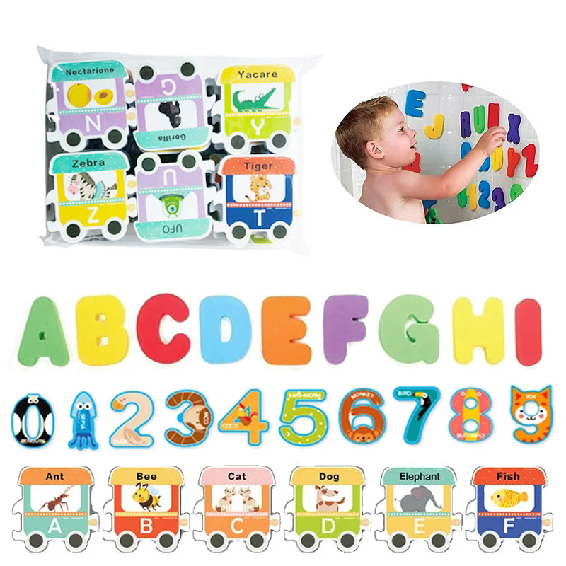 Kids Baby Bath Toys Fun Foam L - Bath Letter Number Foam reseña y precio