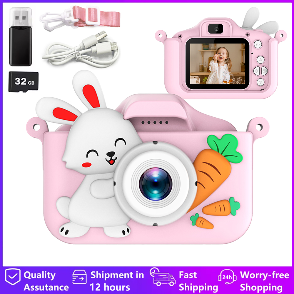 Kids Camera Digital Dual Camer - Kids Toys Top View reseña y precio