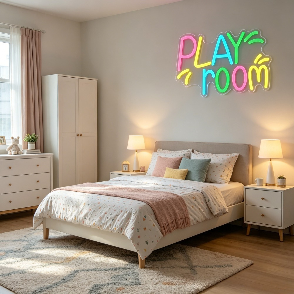 Play Room Neon Sign for Wall D - Kids Play Zone Toys reseña y precio