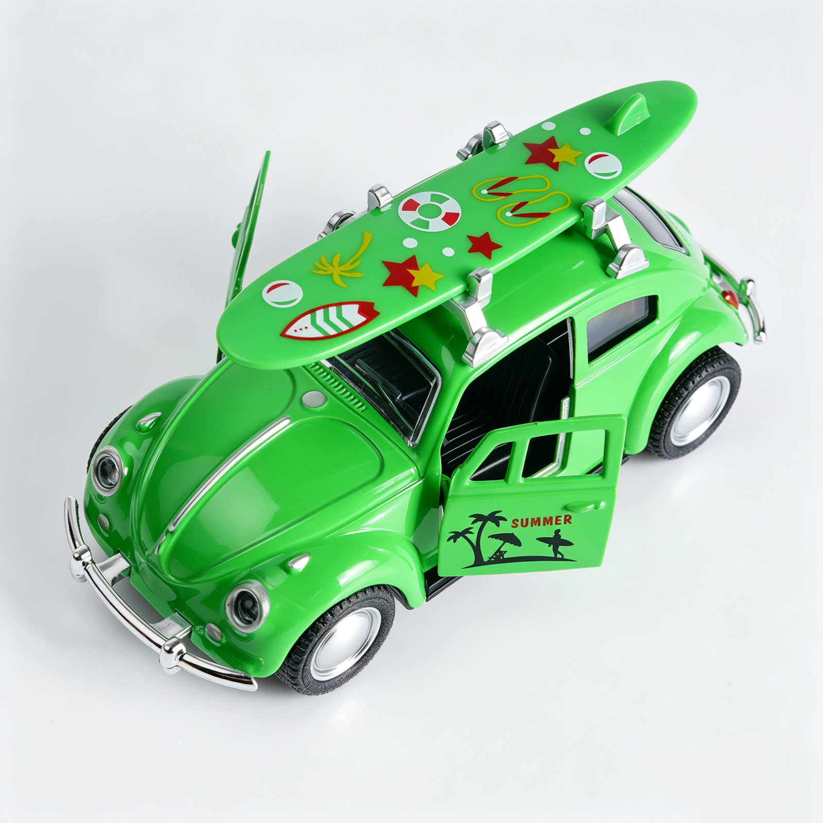 Retro Green Beetle Diecast Car - Kids Toys Young reseña y precio