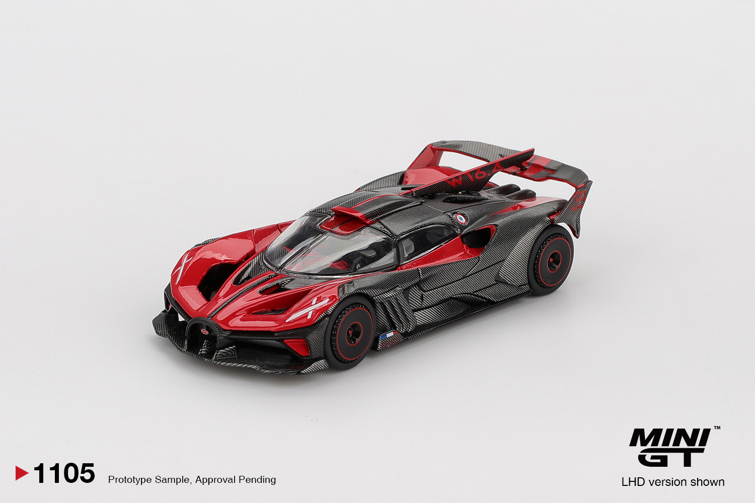 MINIGT 1/64 Bugatti Bolide Red - Kids Toys Young reseña y precio