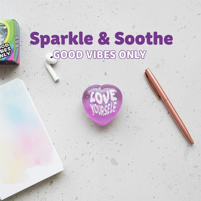 Soft Glitter Heart Squeeze Toy - Kids Toys Quotes reseña y precio