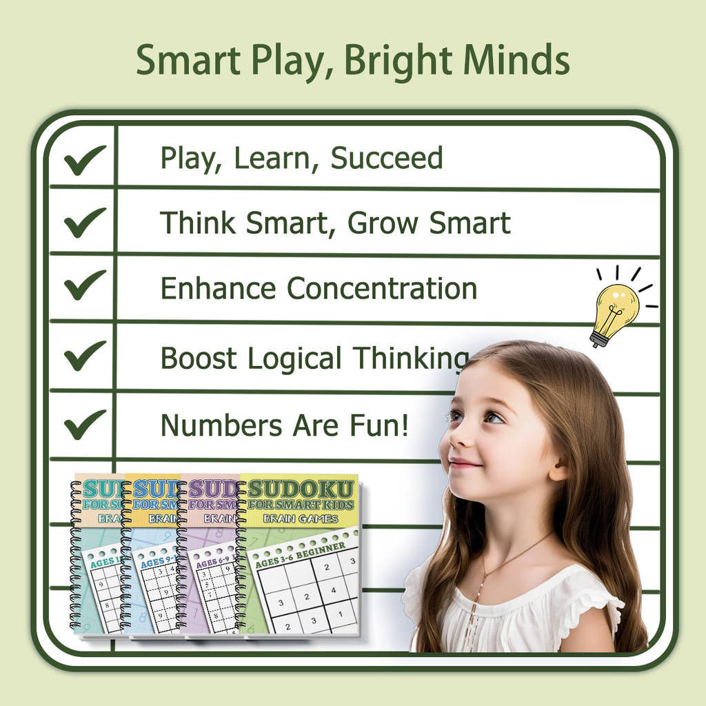 Kids Sudoku Puzzle Book Set, B - Kids Toys And Games reseña y precio