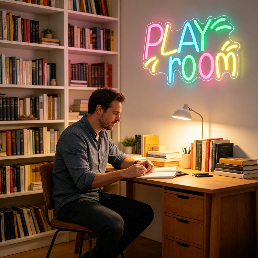 Play Room Neon Sign LED Night  - Kids Play Zone Toys reseña y precio