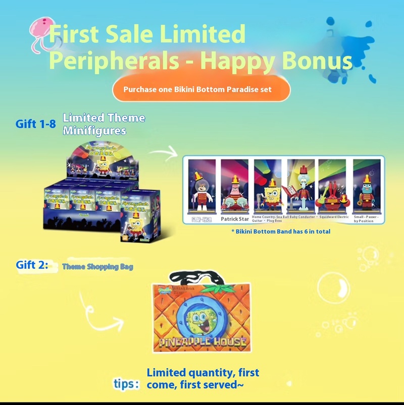 Official Area-X Spongebob Squa - Kids Toys Blocks reseña y precio